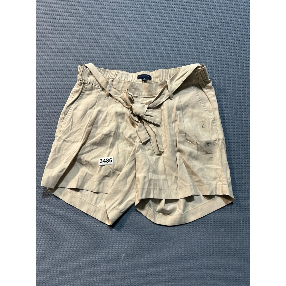 Tommy Hilfiger Belted Shorts Womens Sz M Tan Khaki